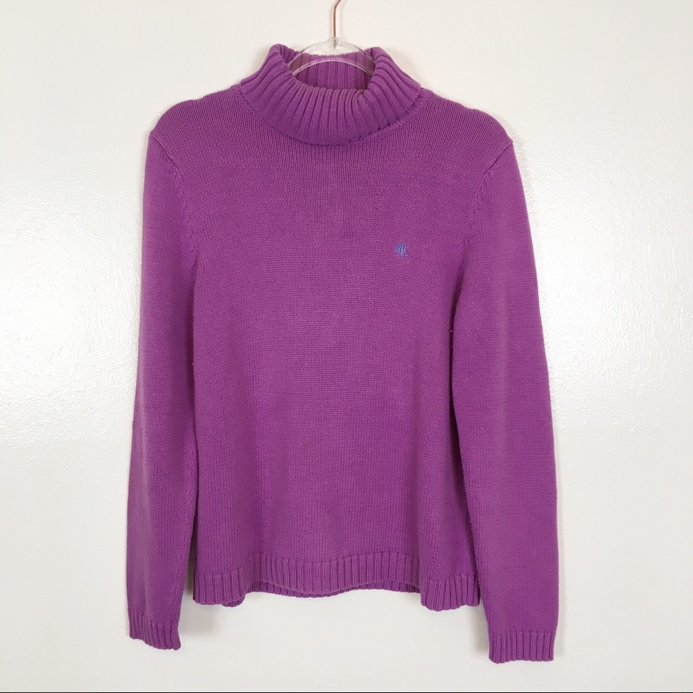 Ralph Lauren | Fuscia Turtleneck Sweater